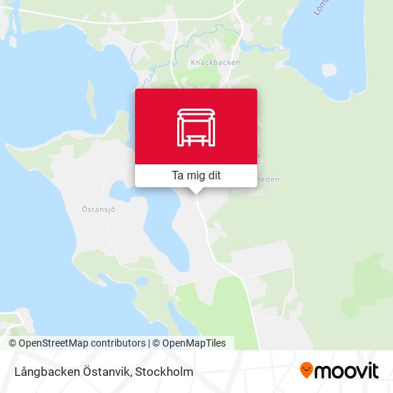 Långbacken Östanvik karta