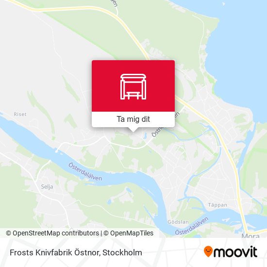 Frosts Knivfabrik Östnor karta