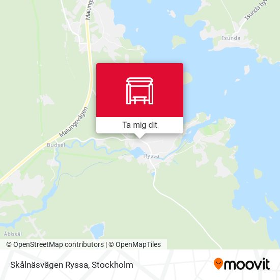 Skålnäsvägen Ryssa karta