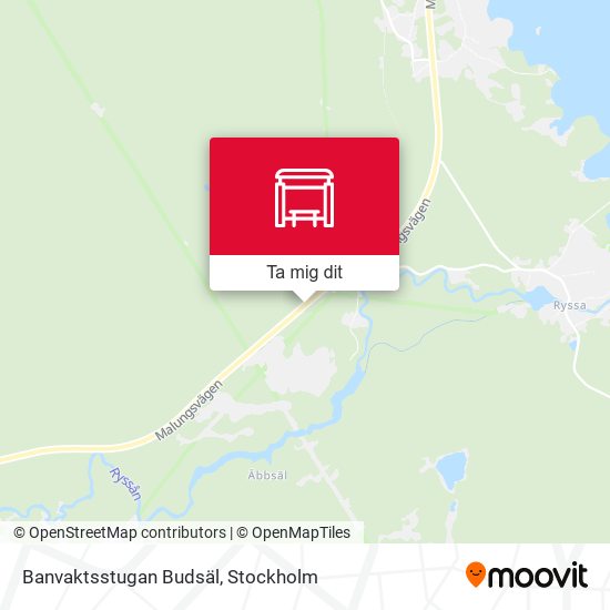 Banvaktsstugan Budsäl karta