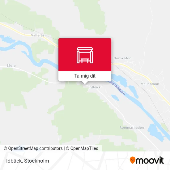 Idbäck karta