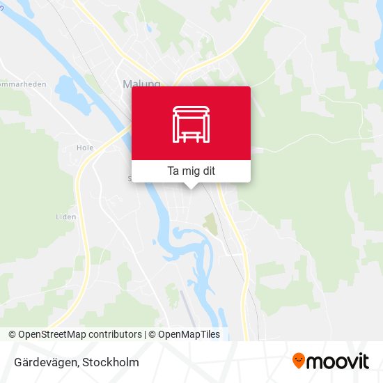 Gärdevägen karta