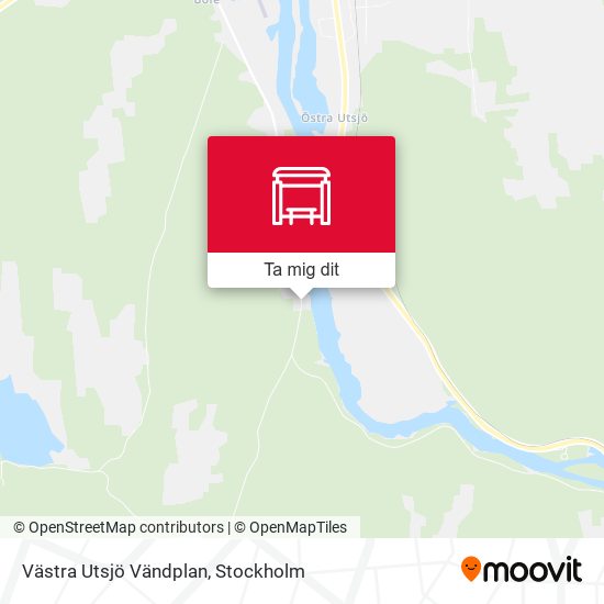 Västra Utsjö Vändplan karta