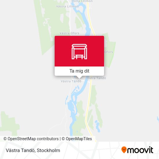 Västra Tandö karta