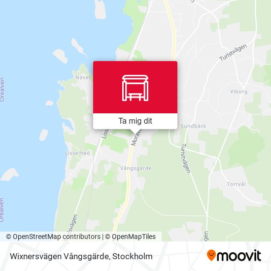 Wixnersvägen Vångsgärde karta