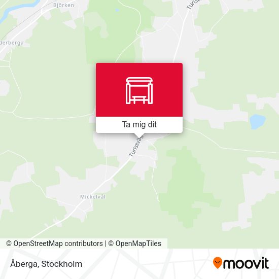 Åberga karta