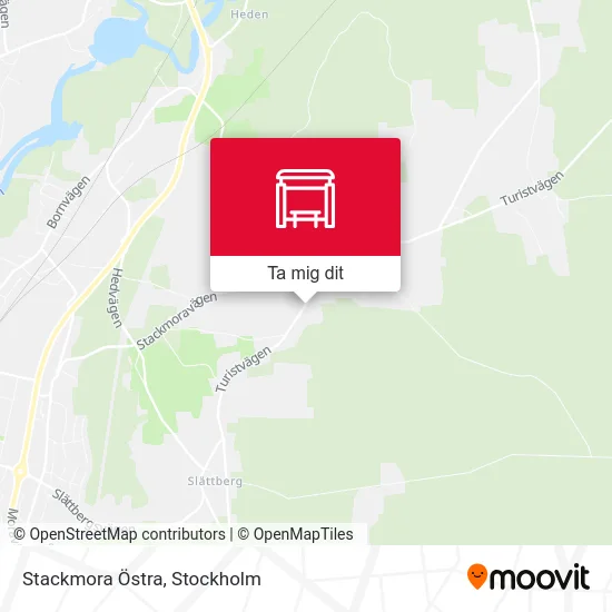 Stackmora Östra karta