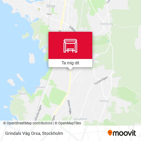 Grindals Väg Orsa karta