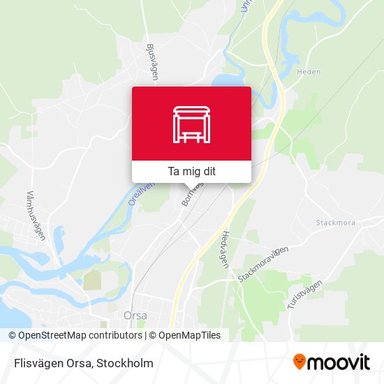 Flisvägen Orsa karta