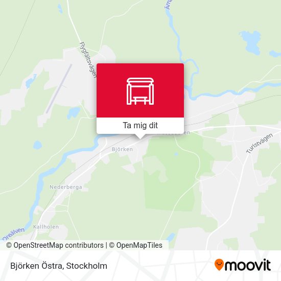 Björken Östra karta