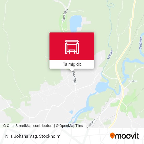 Nils Johans Väg karta