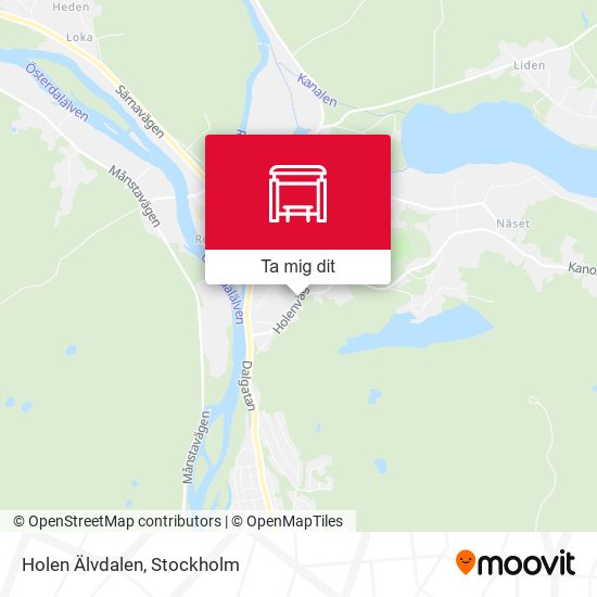 Holen Älvdalen karta