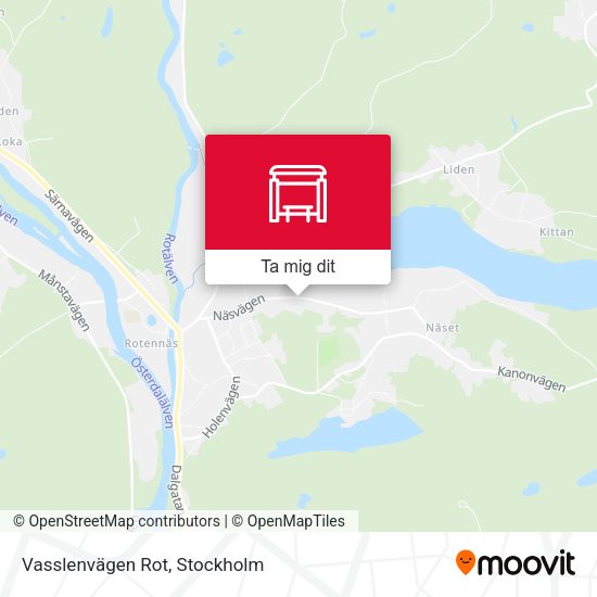 Vasslenvägen Rot karta