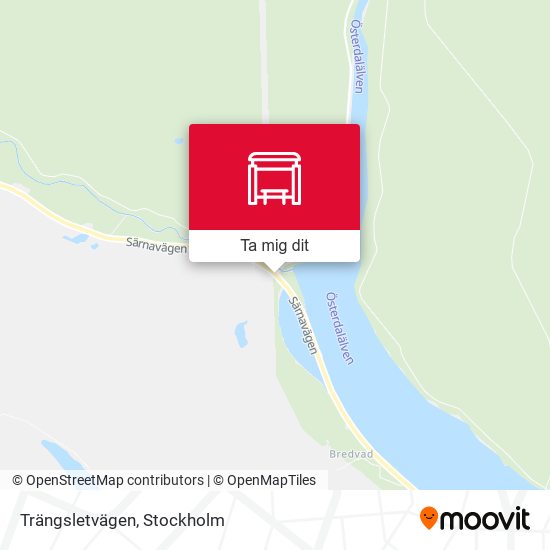 Trängsletvägen karta
