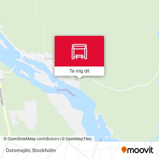 Östomsjön karta