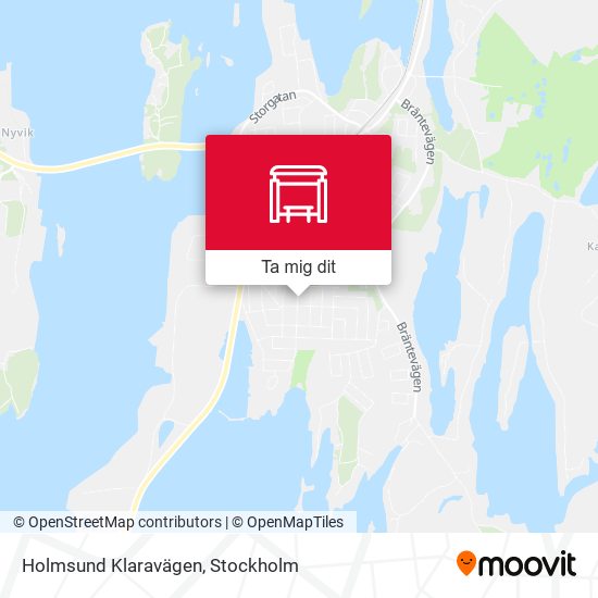 Holmsund Klaravägen karta