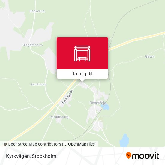 Kyrkvägen karta