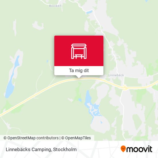 Linnebäcks Camping karta