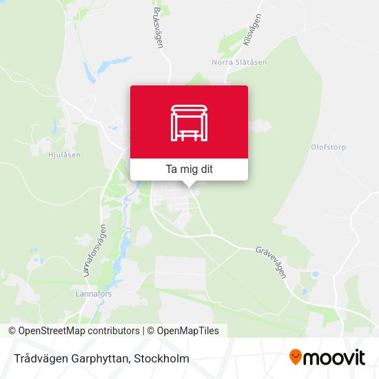 Trådvägen Garphyttan karta