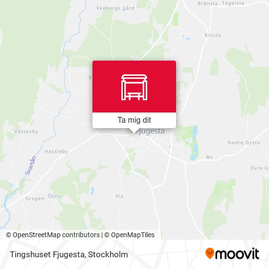 Tingshuset Fjugesta karta