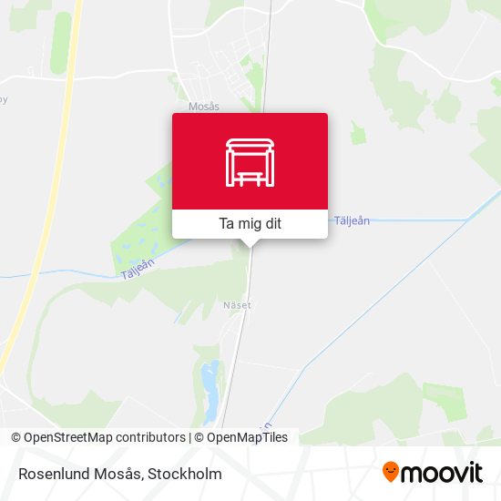 Rosenlund Mosås karta
