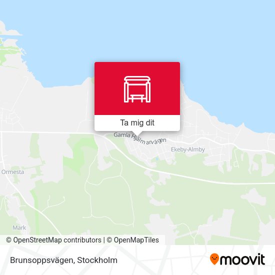 Brunsoppsvägen karta