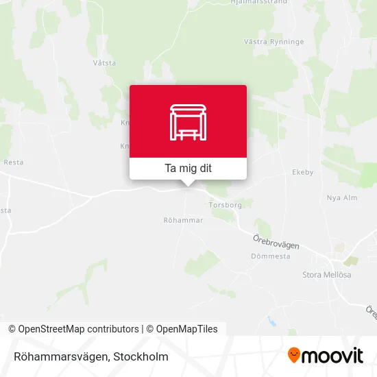 Röhammarsvägen karta