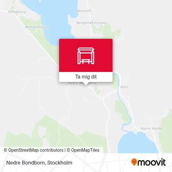 Nedre Bondborn karta