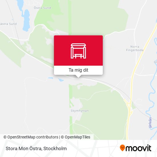 Stora Mon Östra karta
