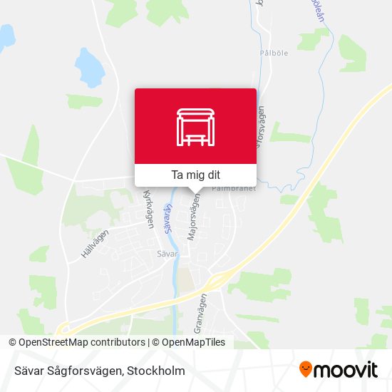 Sävar Sågforsvägen karta