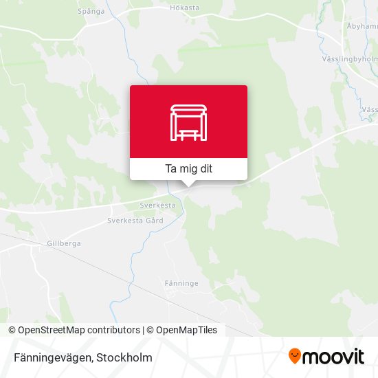 Fänningevägen karta