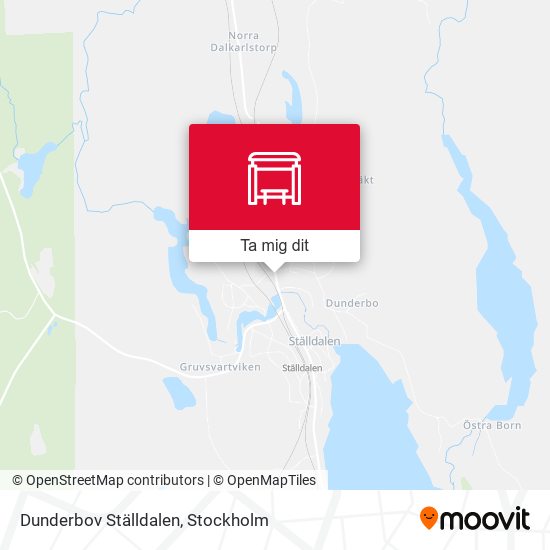Dunderbov Ställdalen karta