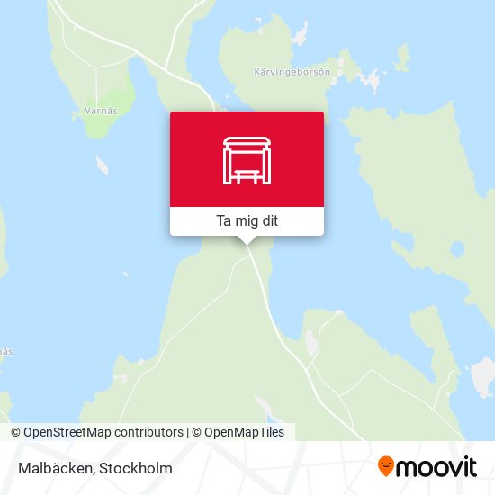 Malbäcken karta