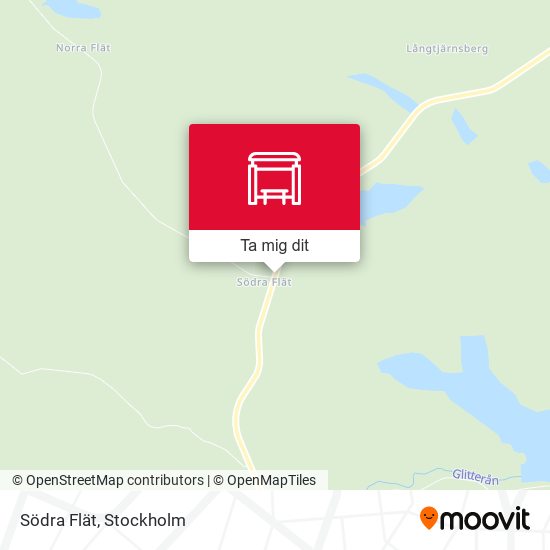 Södra Flät karta