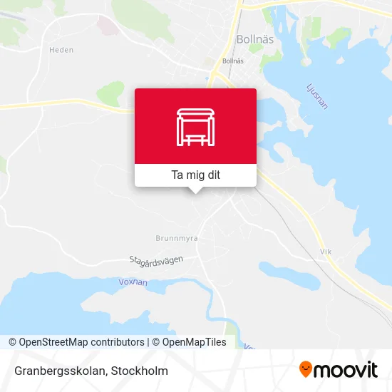 Granbergsskolan karta