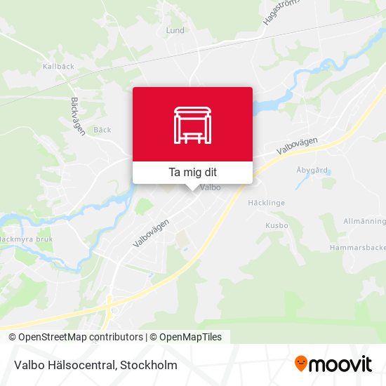 Valbo Hälsocentral karta