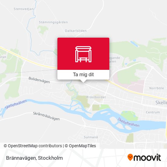 Brännavägen karta