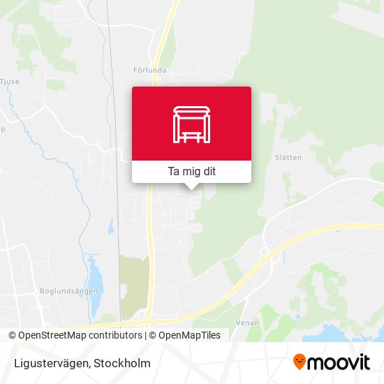Ligustervägen karta