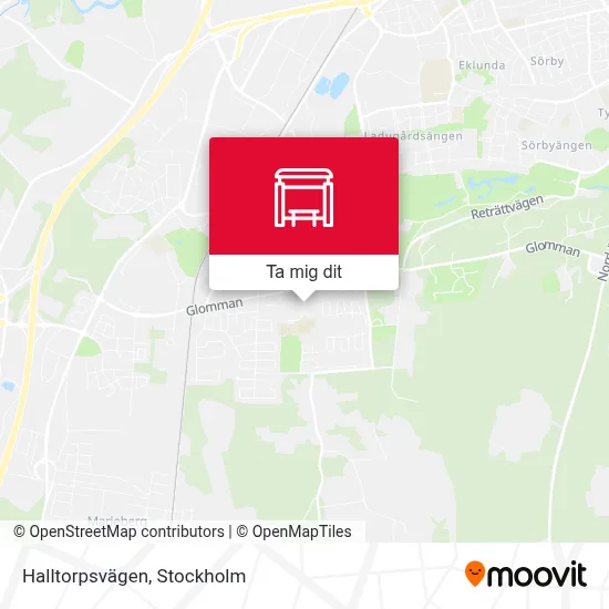 Halltorpsvägen karta