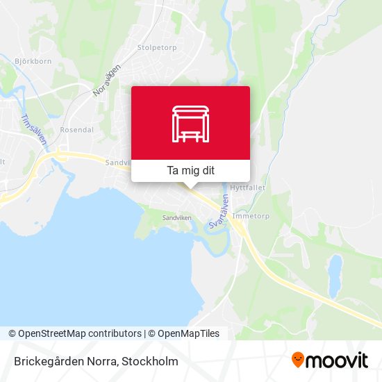 Brickegården Norra karta