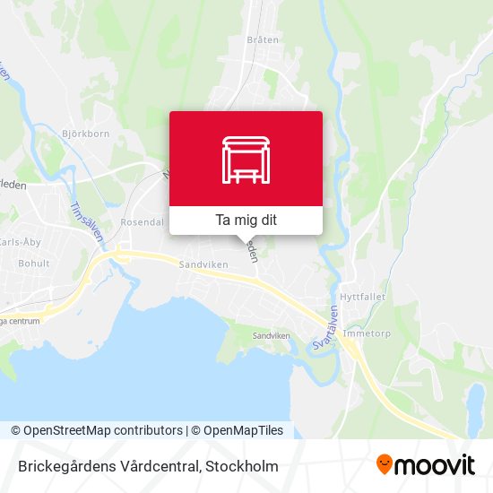 Brickegårdens Vårdcentral karta