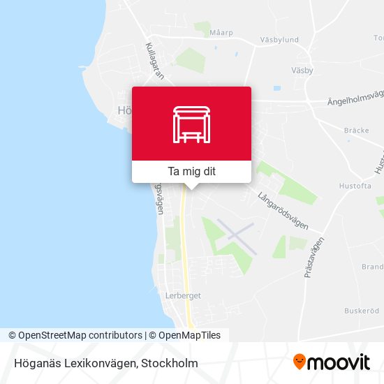 Höganäs Lexikonvägen karta