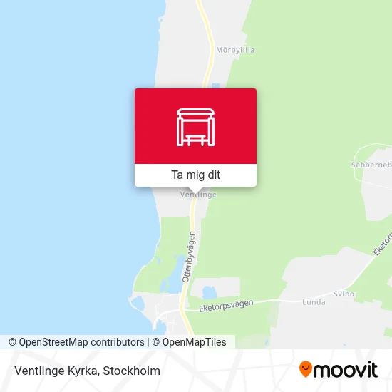 Ventlinge Kyrka karta