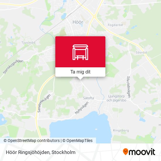 Höör Ringsjöhöjden karta