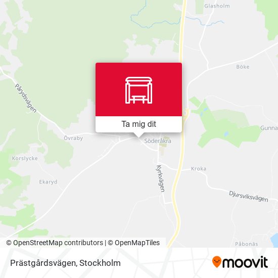 Prästgårdsvägen karta