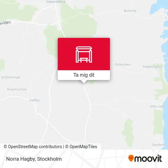 Norra Hagby karta
