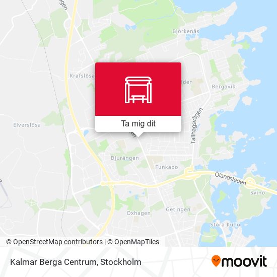 Kalmar Berga Centrum karta