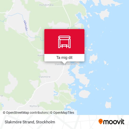 Slakmöre Strand karta