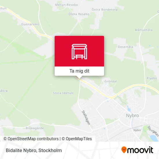 Bidalite Nybro karta