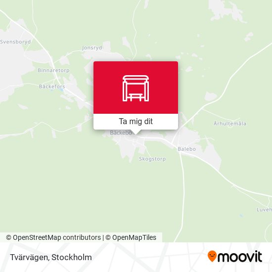 Tvärvägen karta